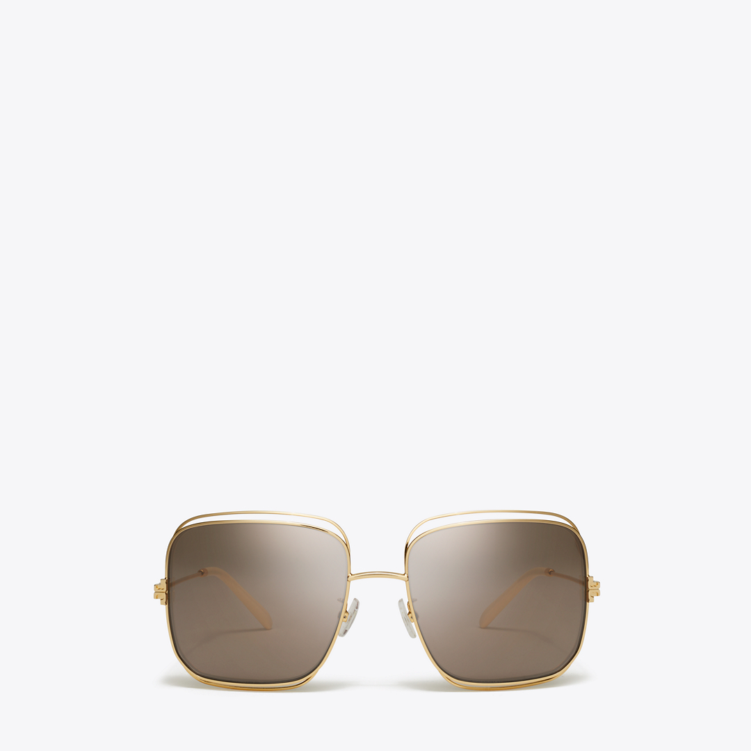 Eleanor Oversized Metal Square Sunglasses