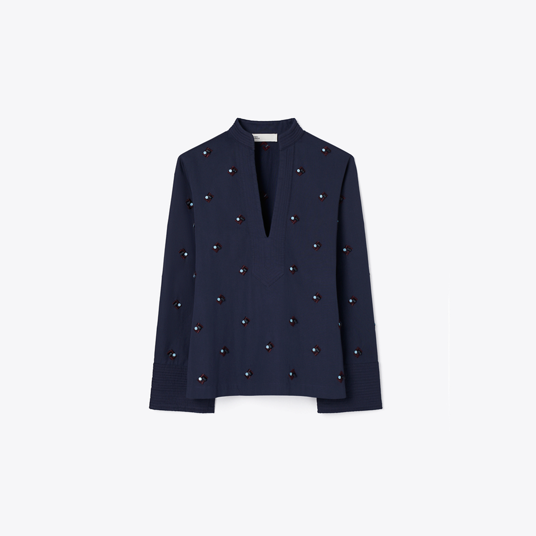 Embellished Cotton Top