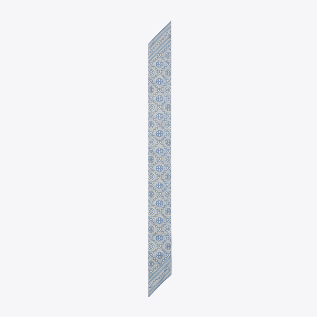 T Monogram Silk Ribbon Tie