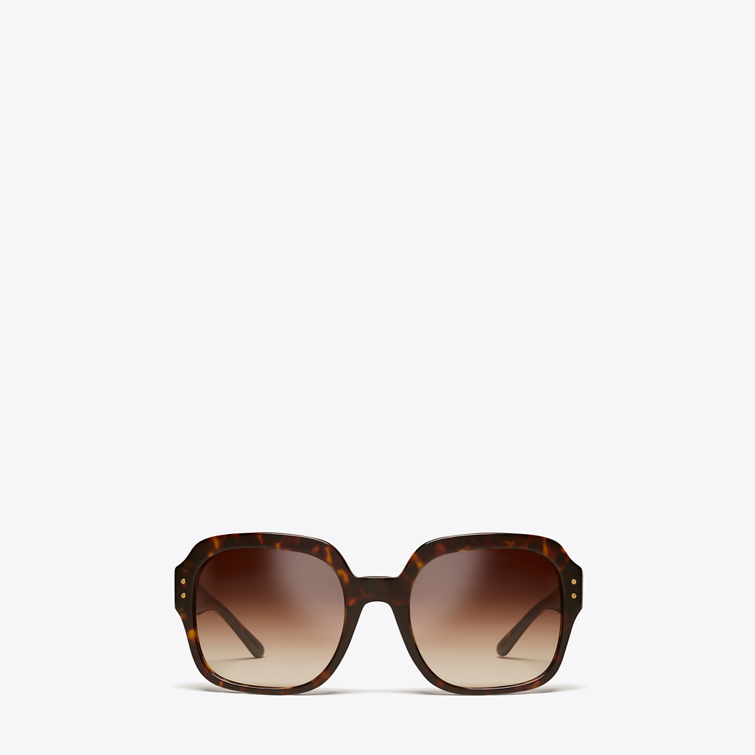 Oversized Square Logo Sunglasses