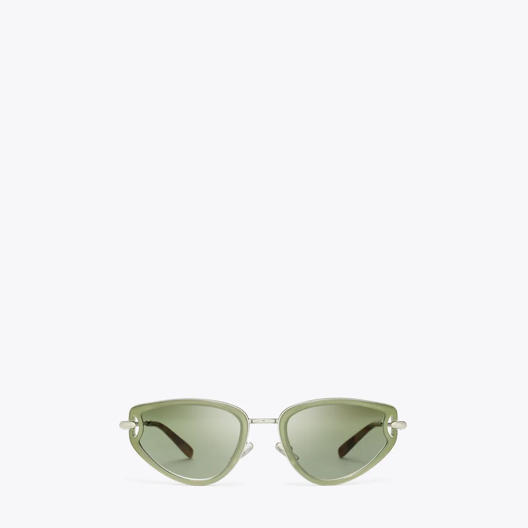 Pierced Cat-Eye Sunglasses by Tory Burch