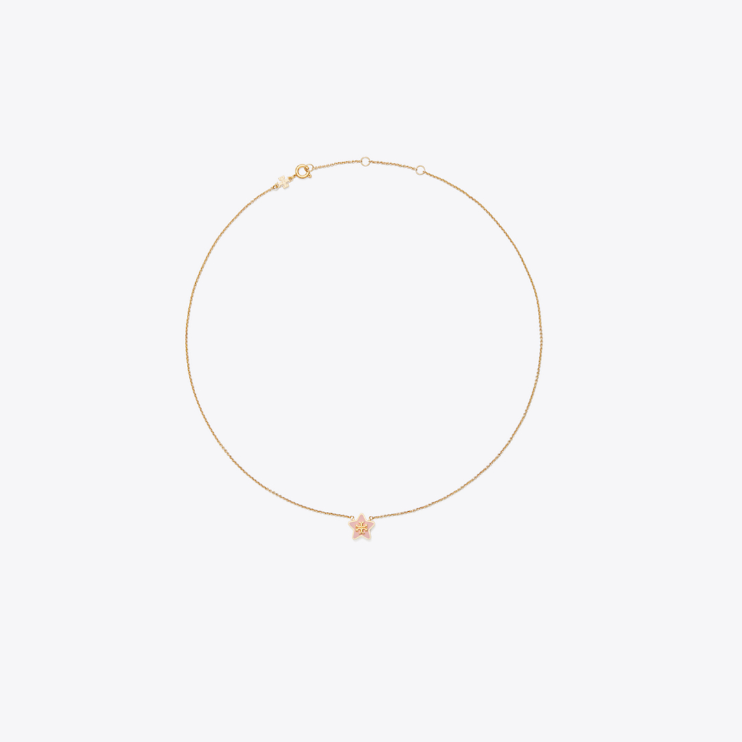 Forget Me Not Star Pendant Necklace