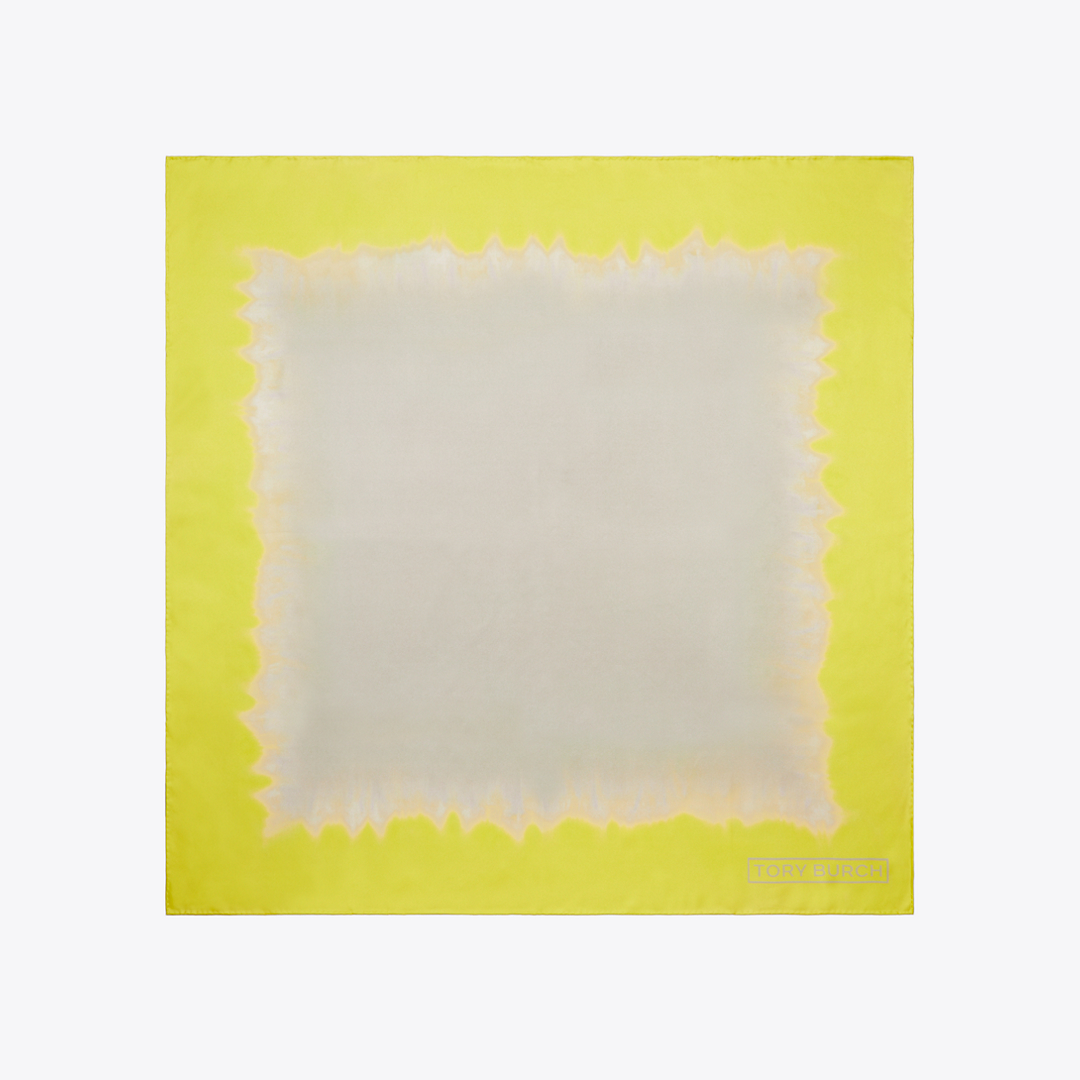 Tie-Dye Silk Square Scarf