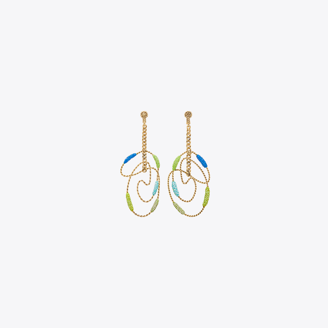 Runway Swirl Hoop Earrings