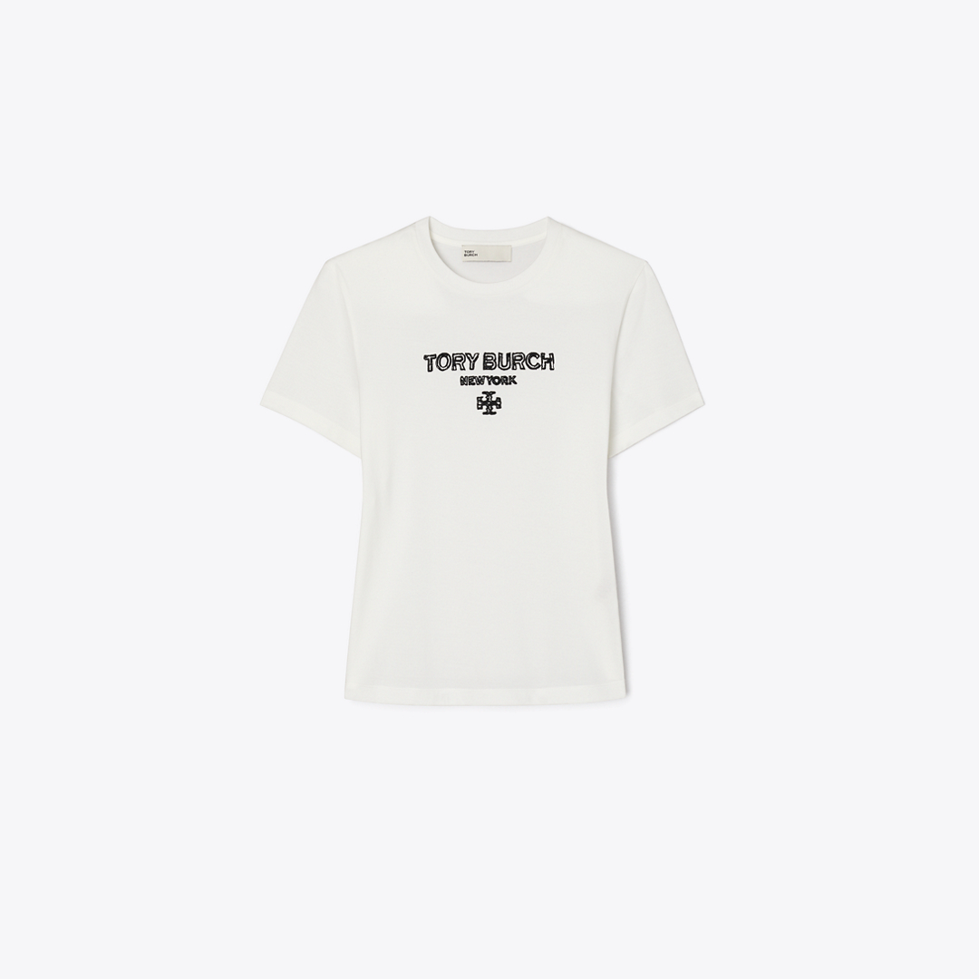 Embroidered Cotton T-Shirt