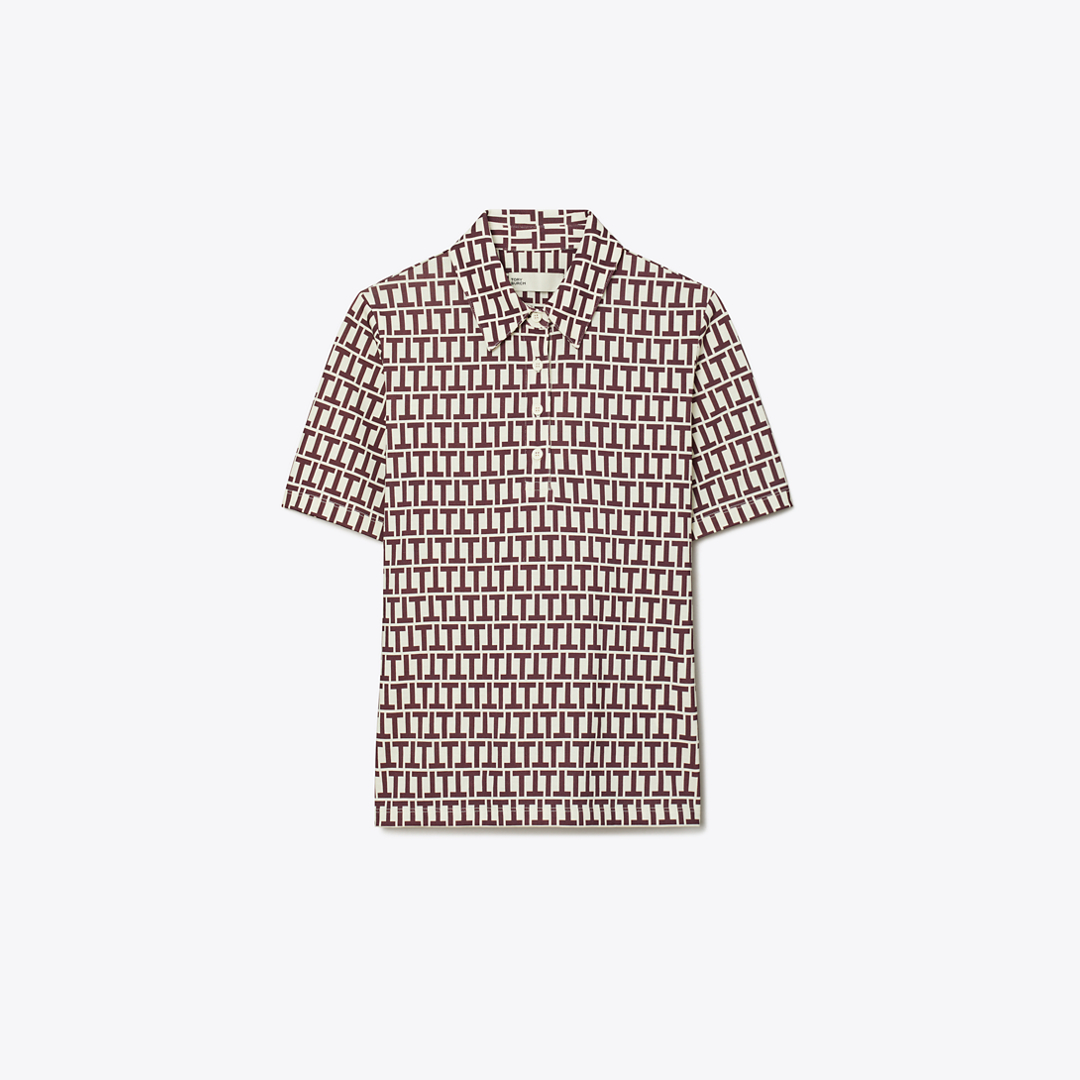 Mercerized Cotton Polo by Tory Burch