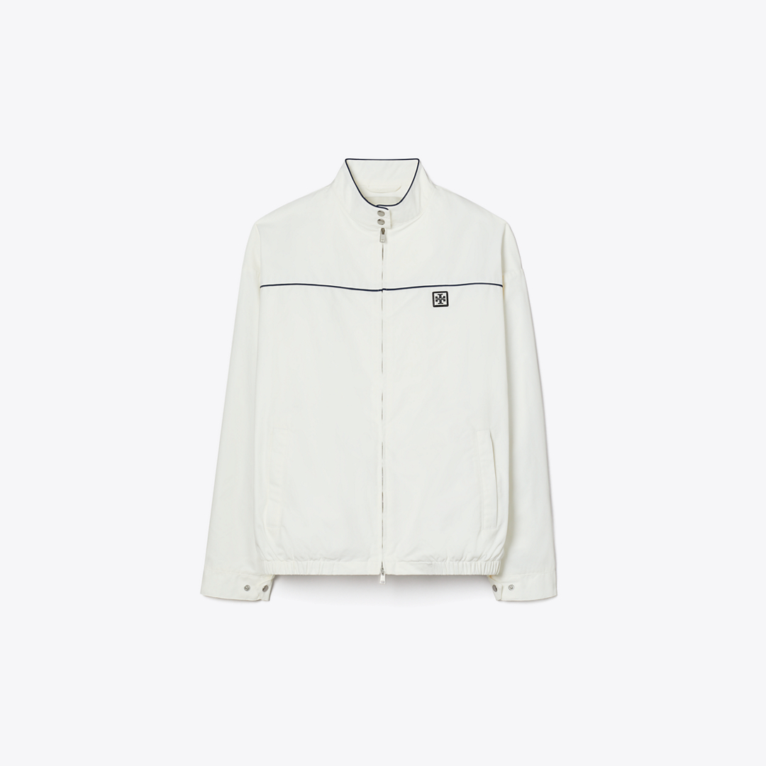 Oversized Nylon Tennis Jacket by Tory Burch
