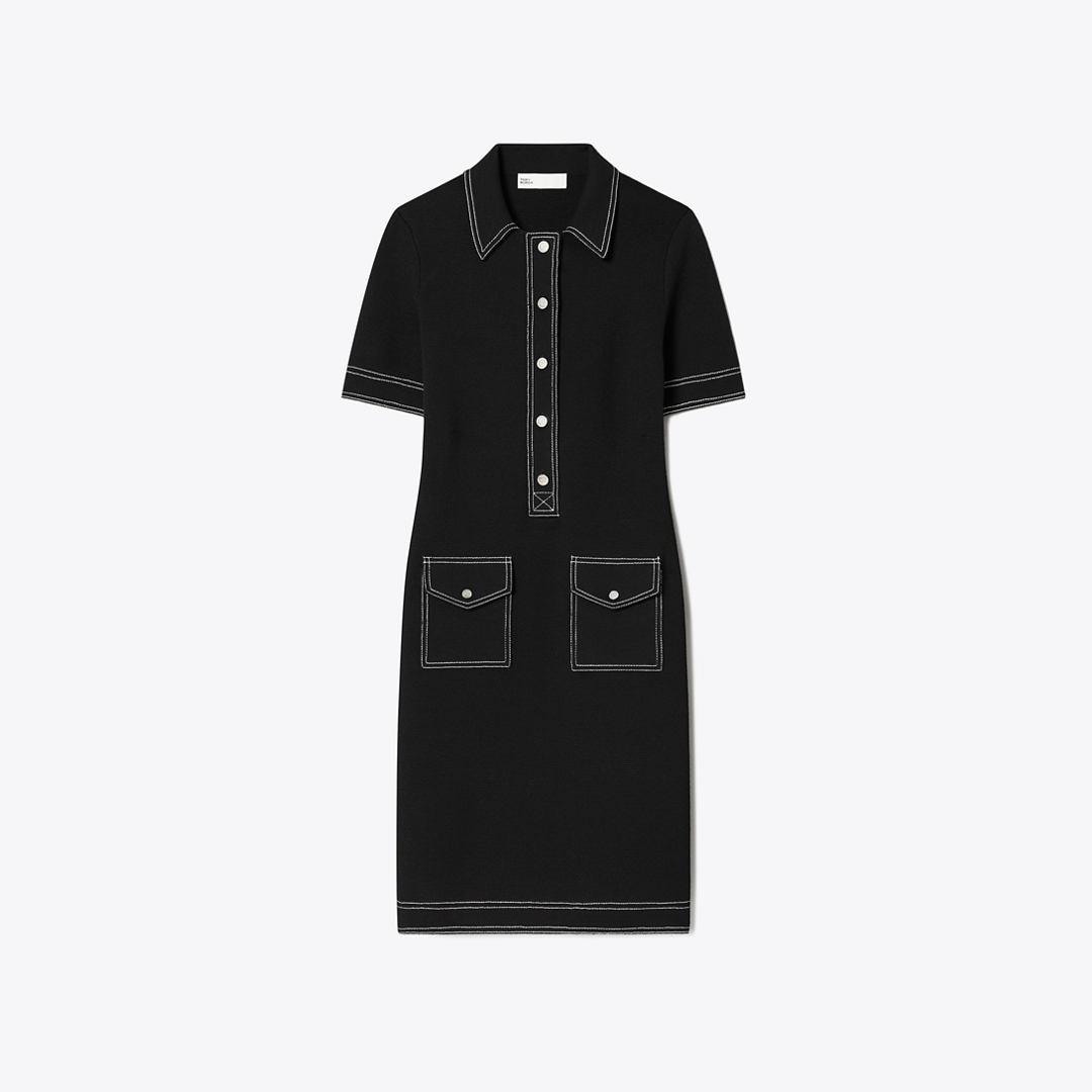 Topstitch Wool Camp Dress