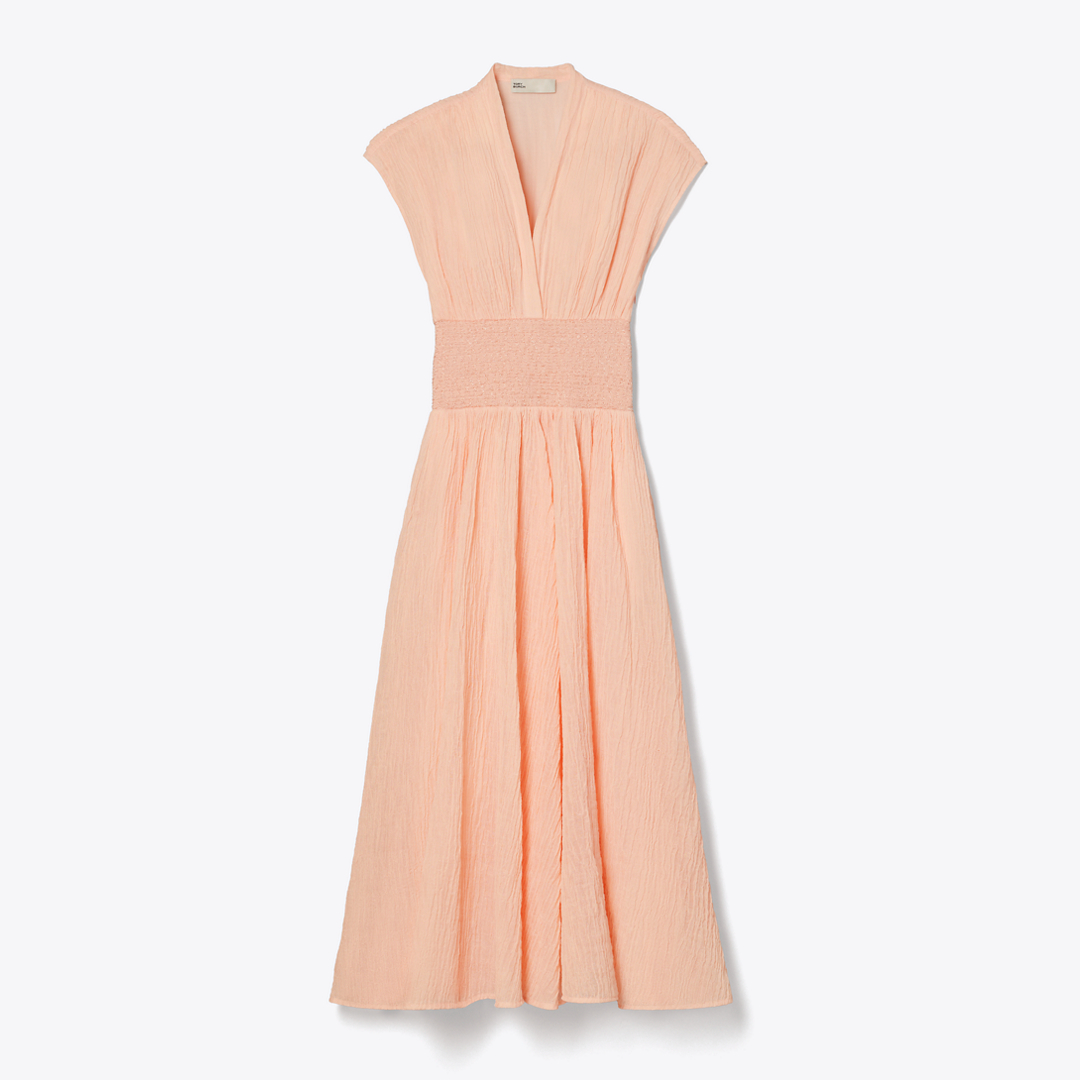 V-Neck Linen Dress