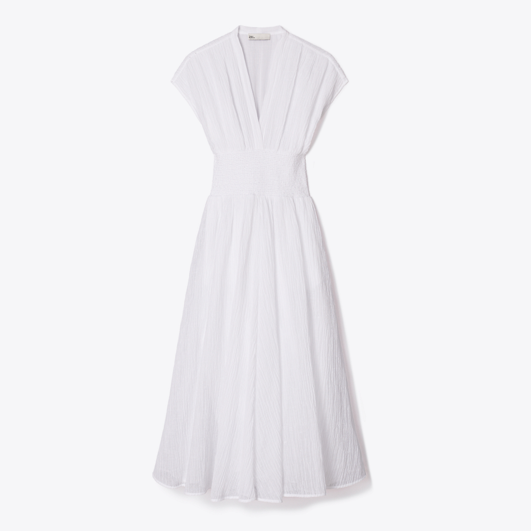 V-Neck Linen Dress