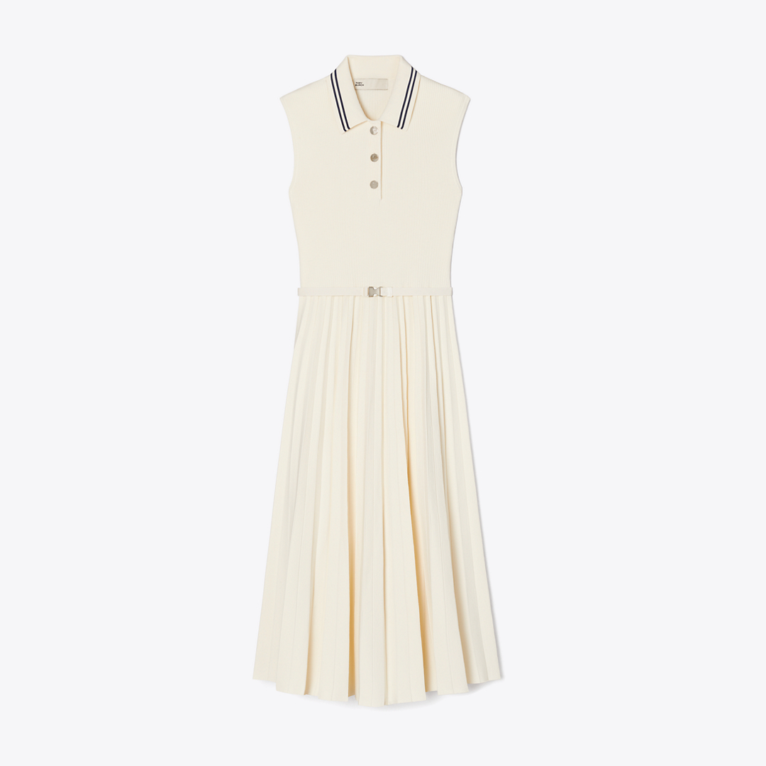 Pleated Viscose Dress