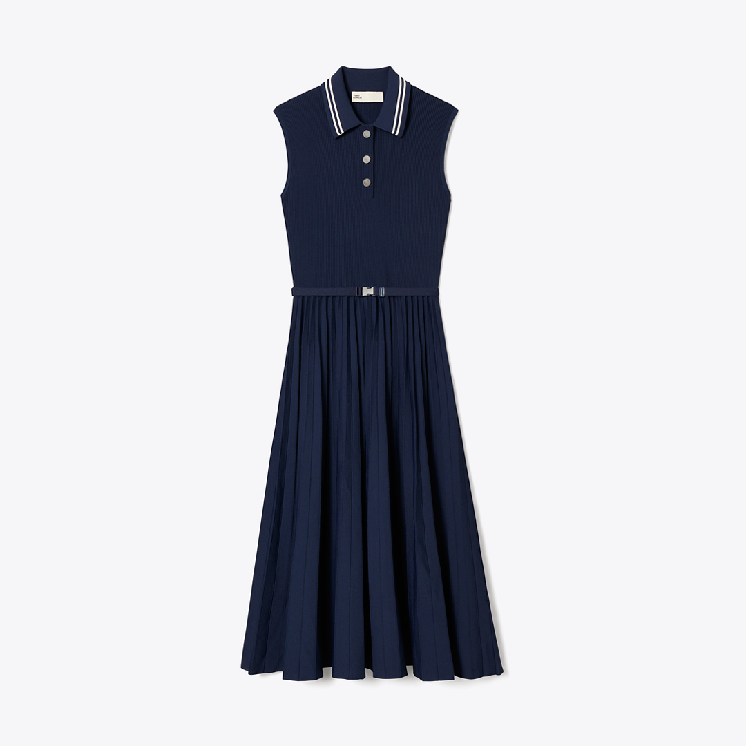 Pleated Viscose Dress