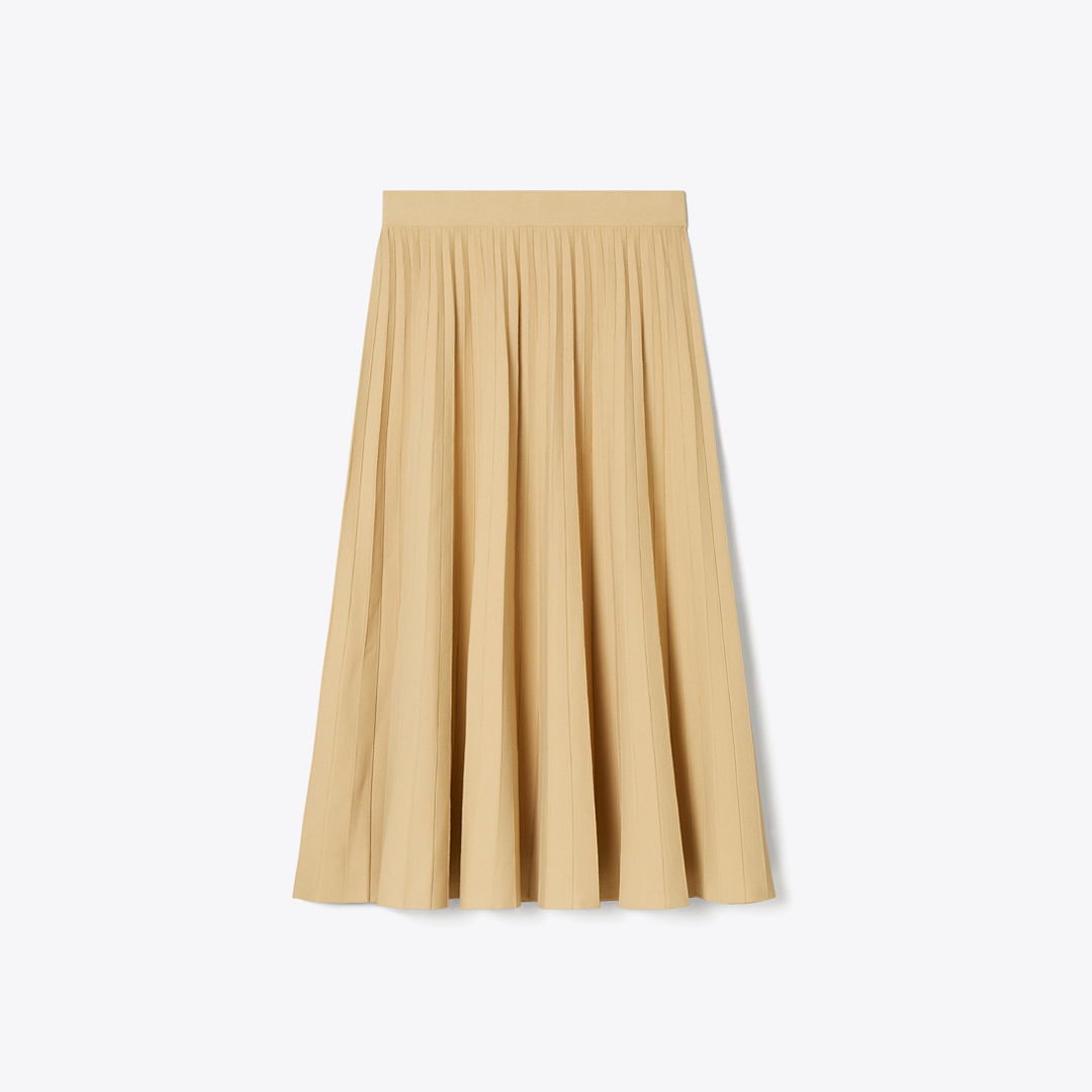 Pleated Viscose Skirt