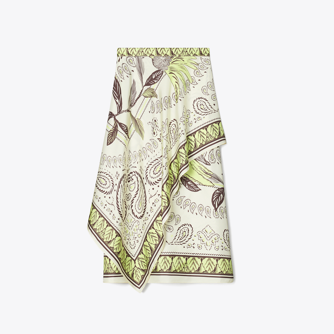 Silk Scarf Wrap Skirt