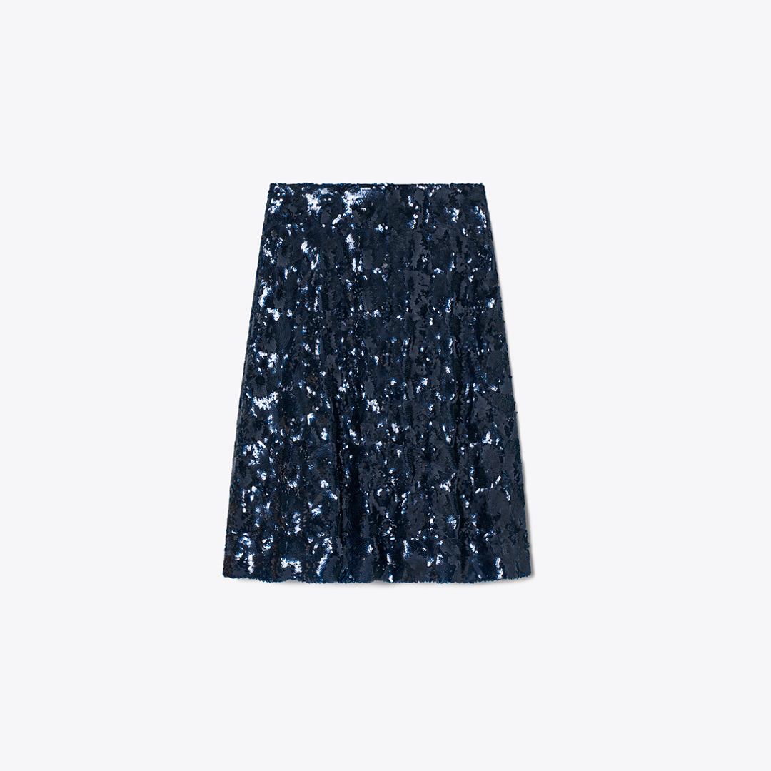 Embellished Sequin Skirt