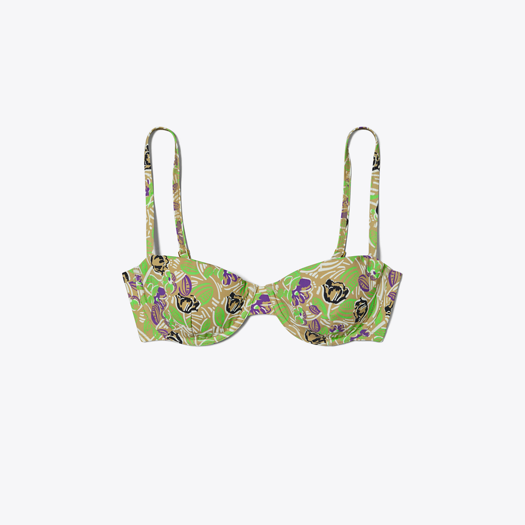 Printed Underwire Bikini Top