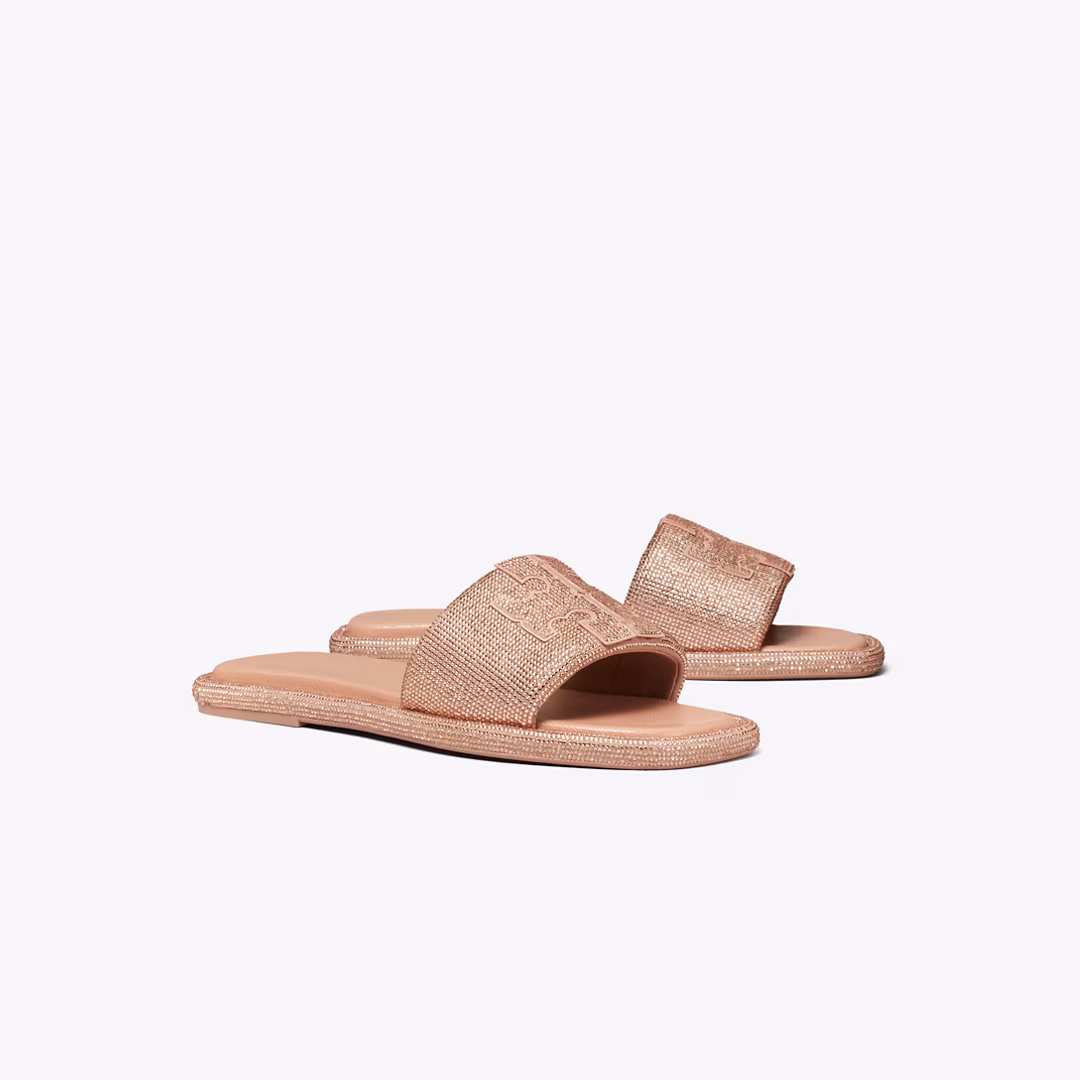 Pavé Double T Burch Slide by Tory Burch