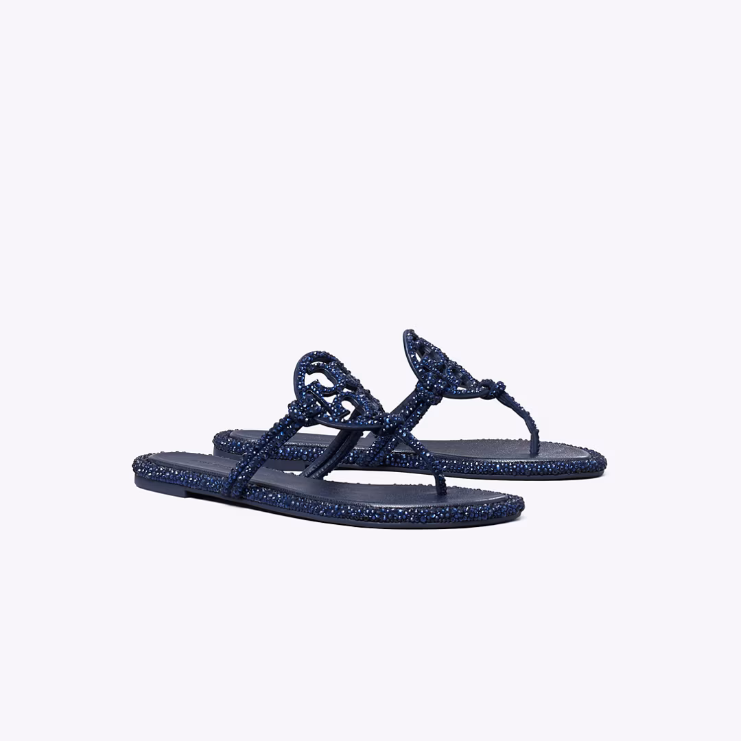 Miller Crystal Knotted Sandal by Tory Burch