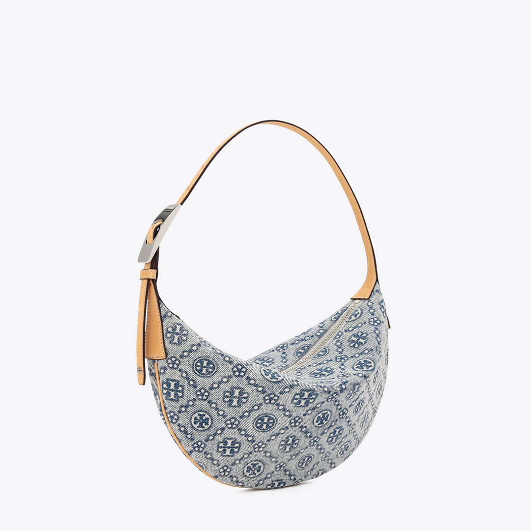 T Monogram Denim Small Balloon Bag