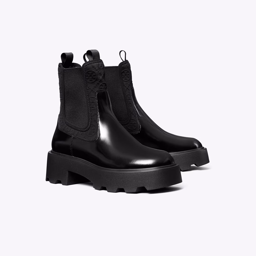 T Monogram Chelsea Lug Boot