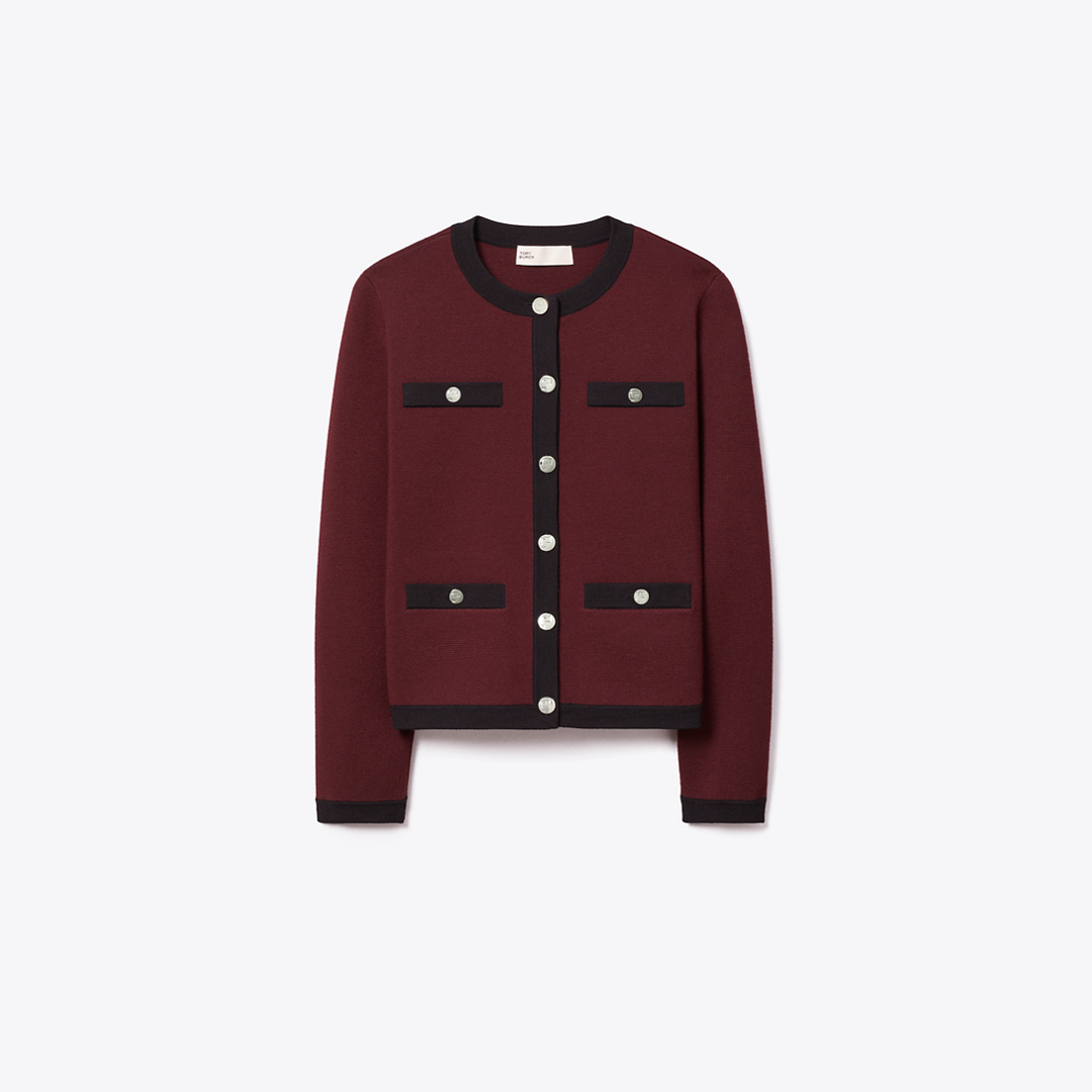 Kendra Wool Cardigan by Tory Burch