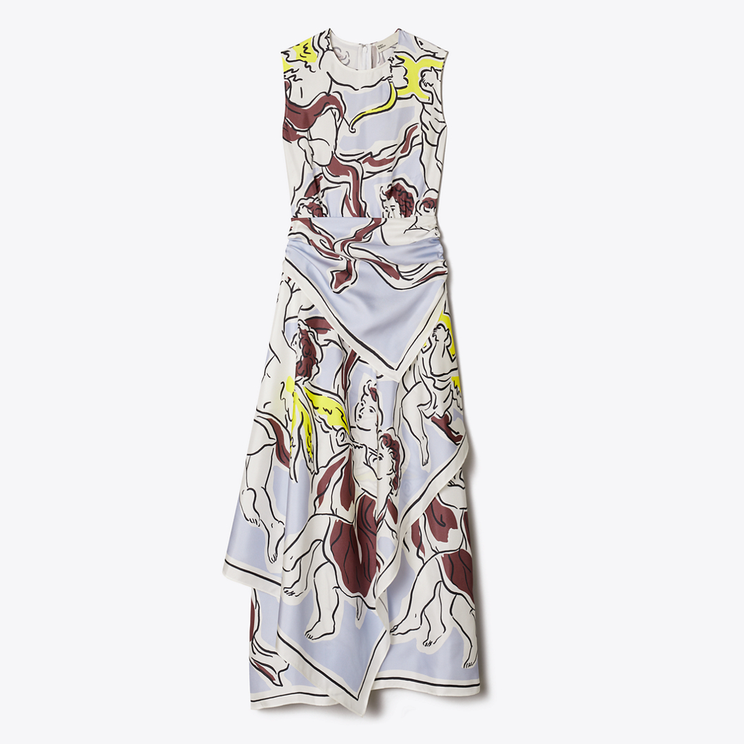 Printed Silk Dress