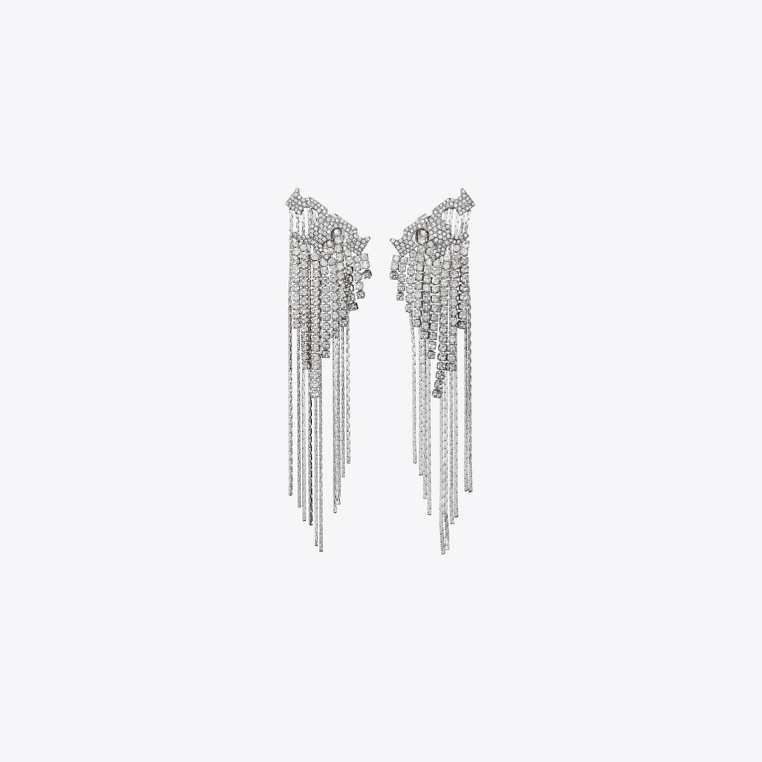 Runway Pavé Serif T Earrings