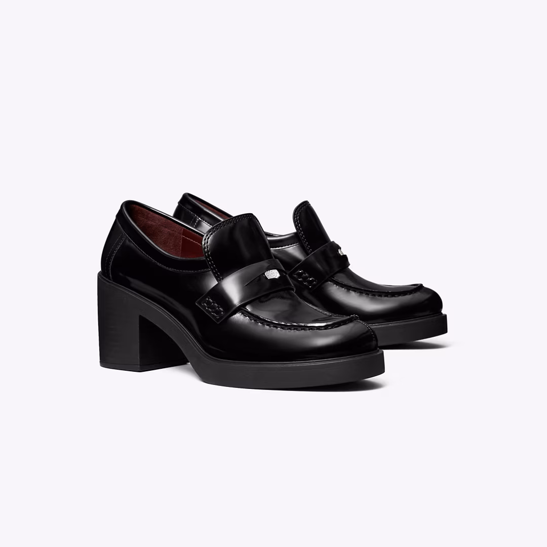 Classic Heeled Lug Loafer
