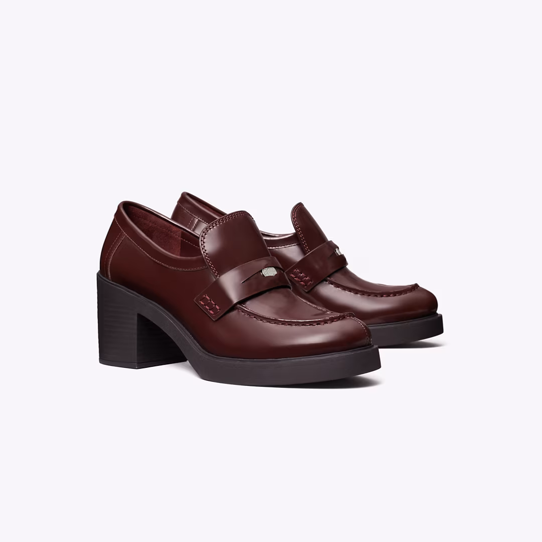 Classic Heeled Lug Loafer