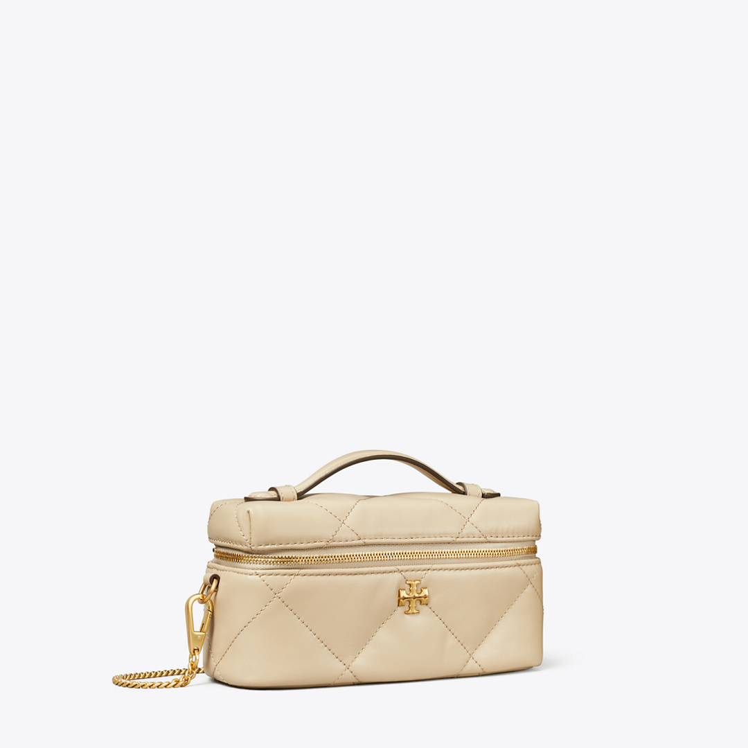 Kira Diamond Quilt East-West Vanity Case