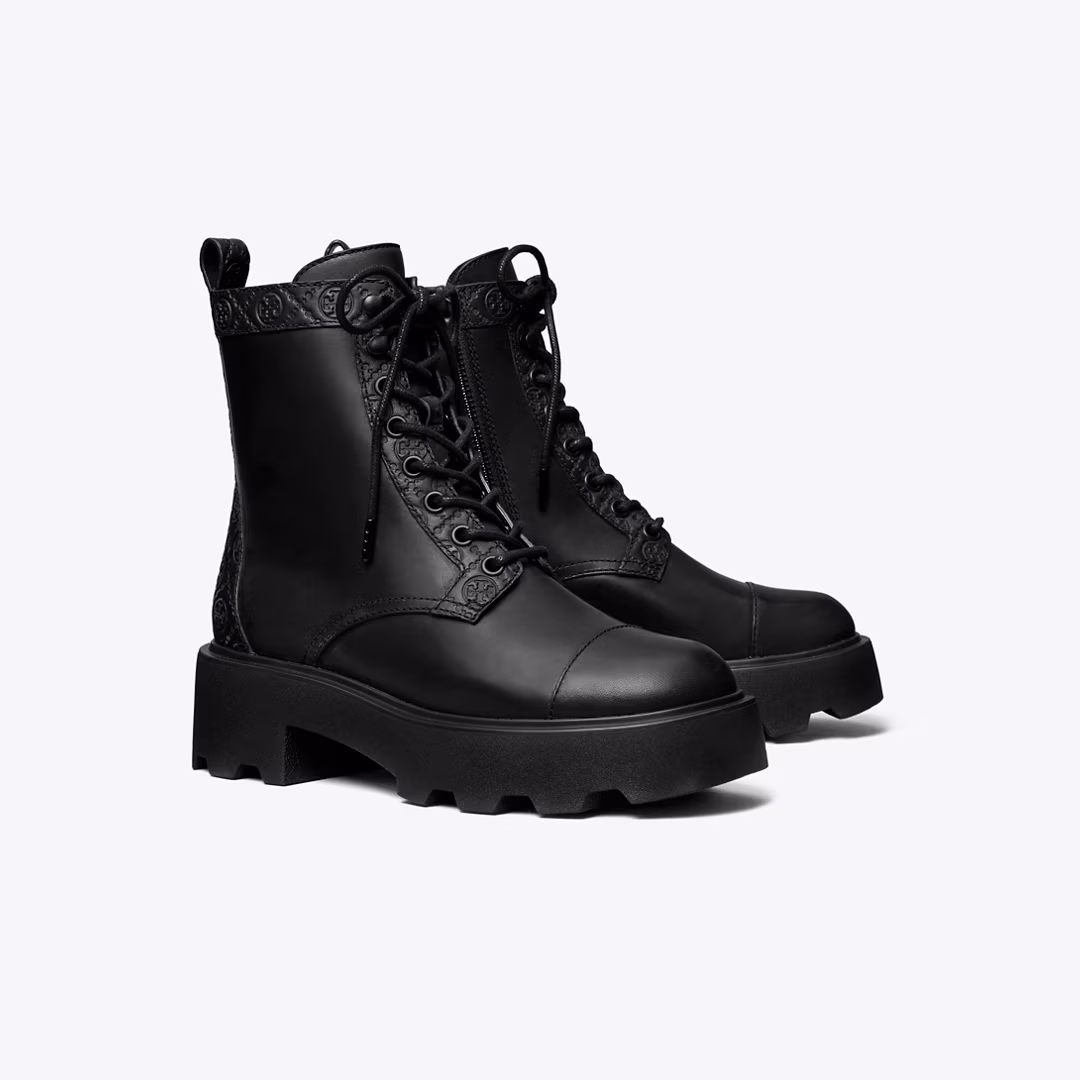 T Monogram Lug Boot