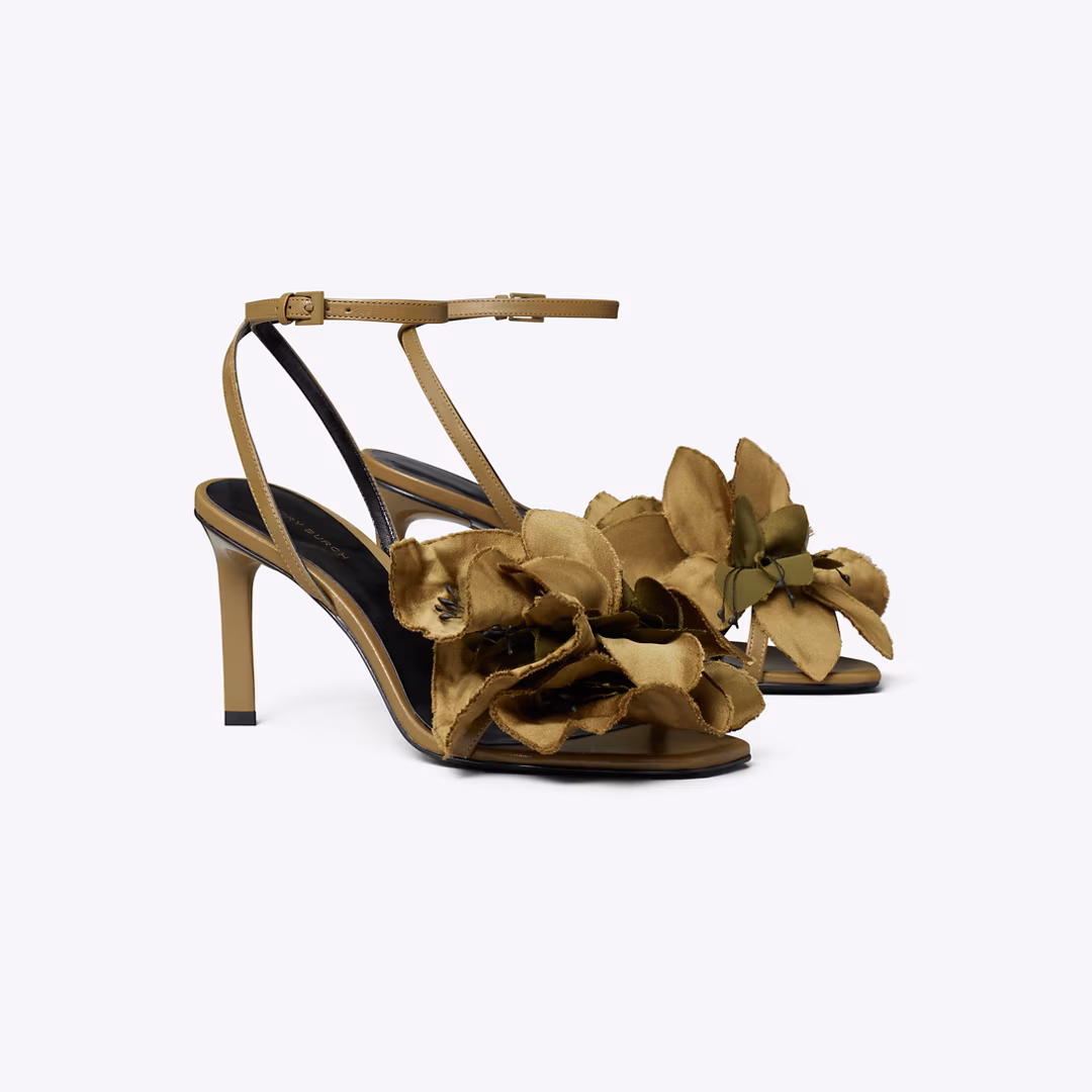 Flower Heeled Sandal