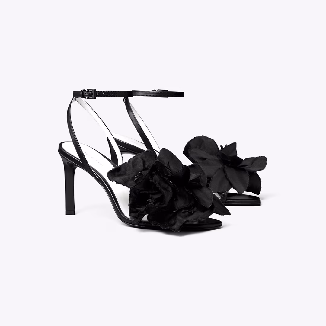 Flower Heeled Sandal