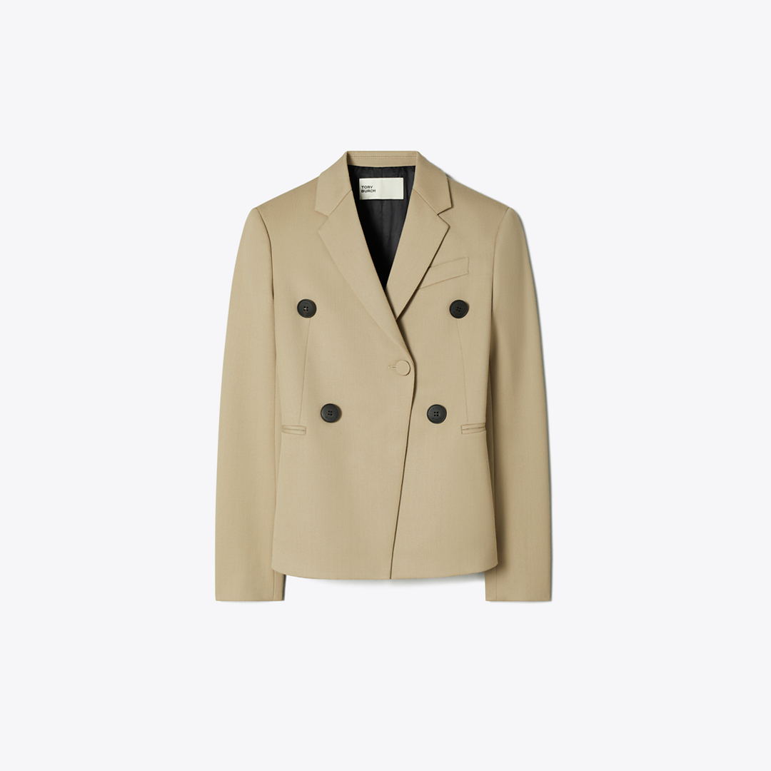 Wool Blend Blazer by Tory Burch