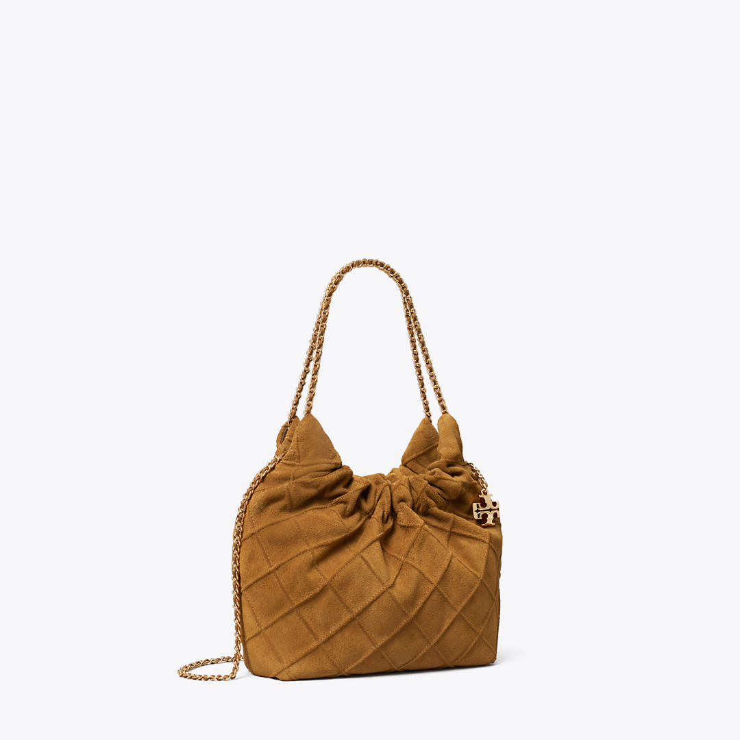 Mini Fleming Soft Suede Hobo Bag by Tory Burch