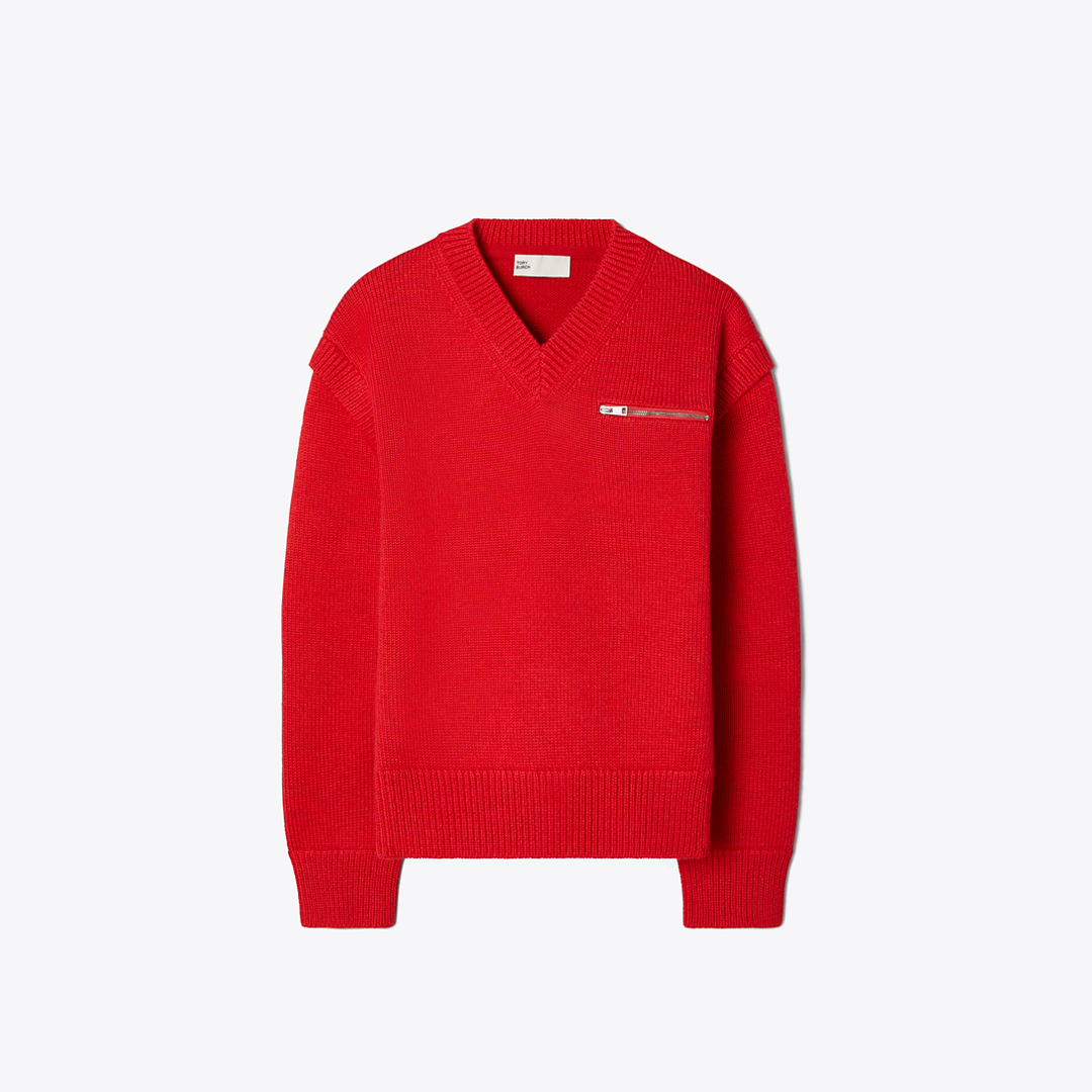 Wool V-Neck Sweater
