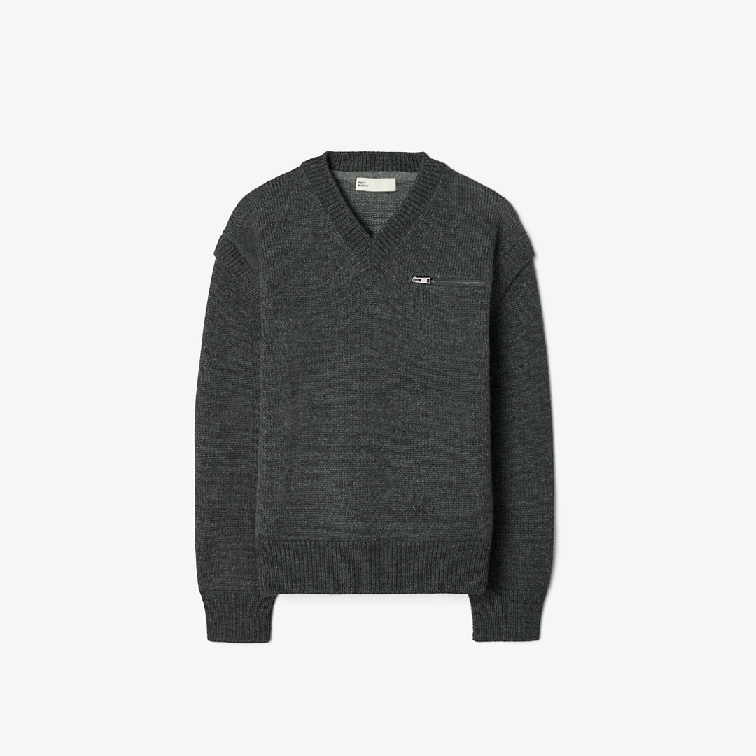 Wool V-Neck Sweater