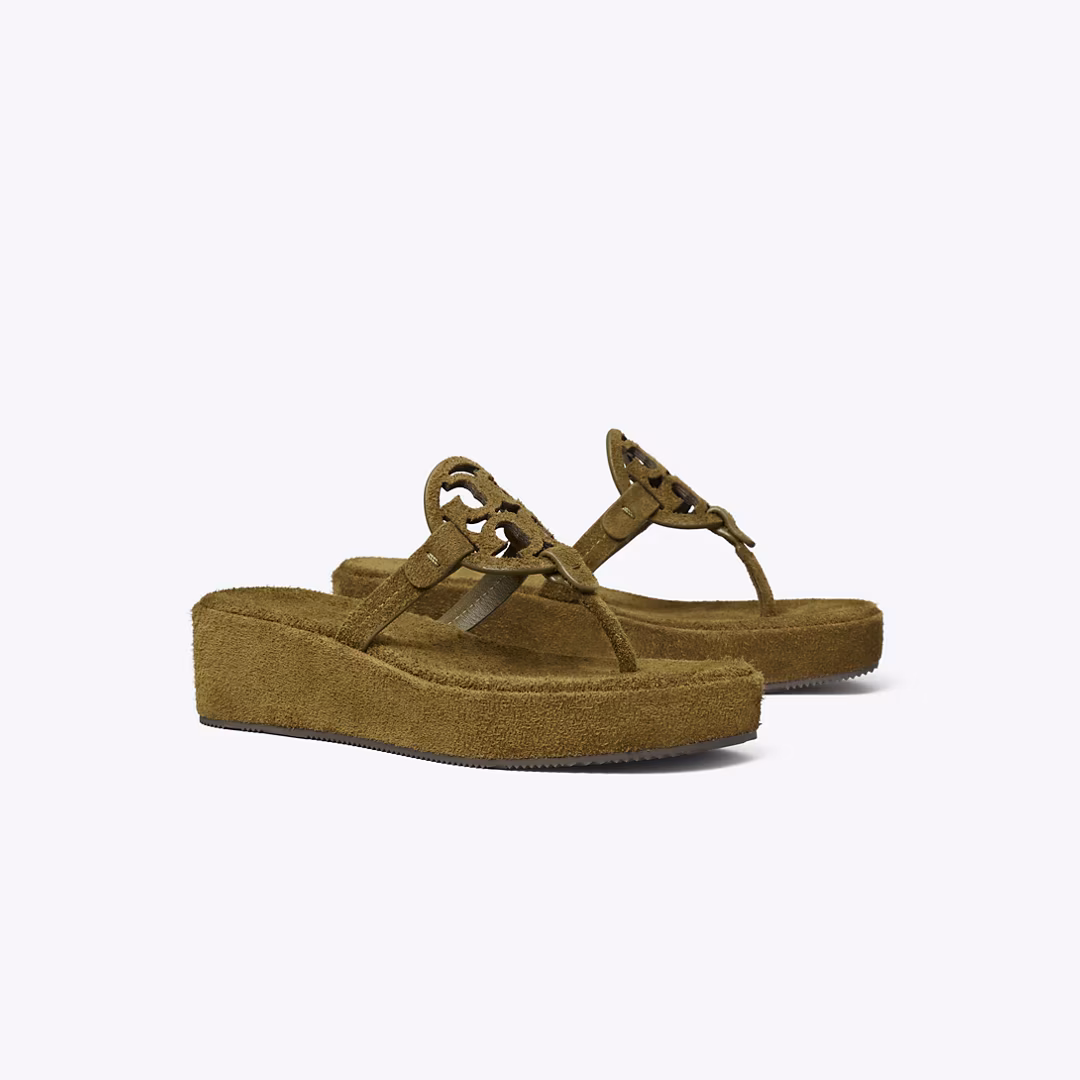 Miller Suede Wedge Sandal