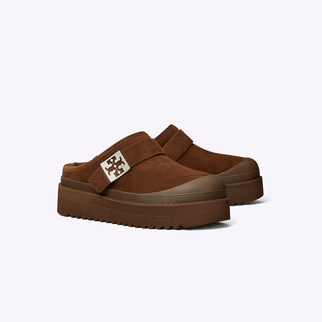Mellow Shearling Platform Mule