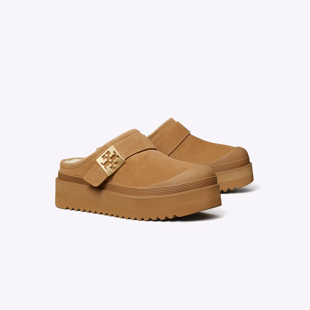 Mellow Shearling Platform Mule