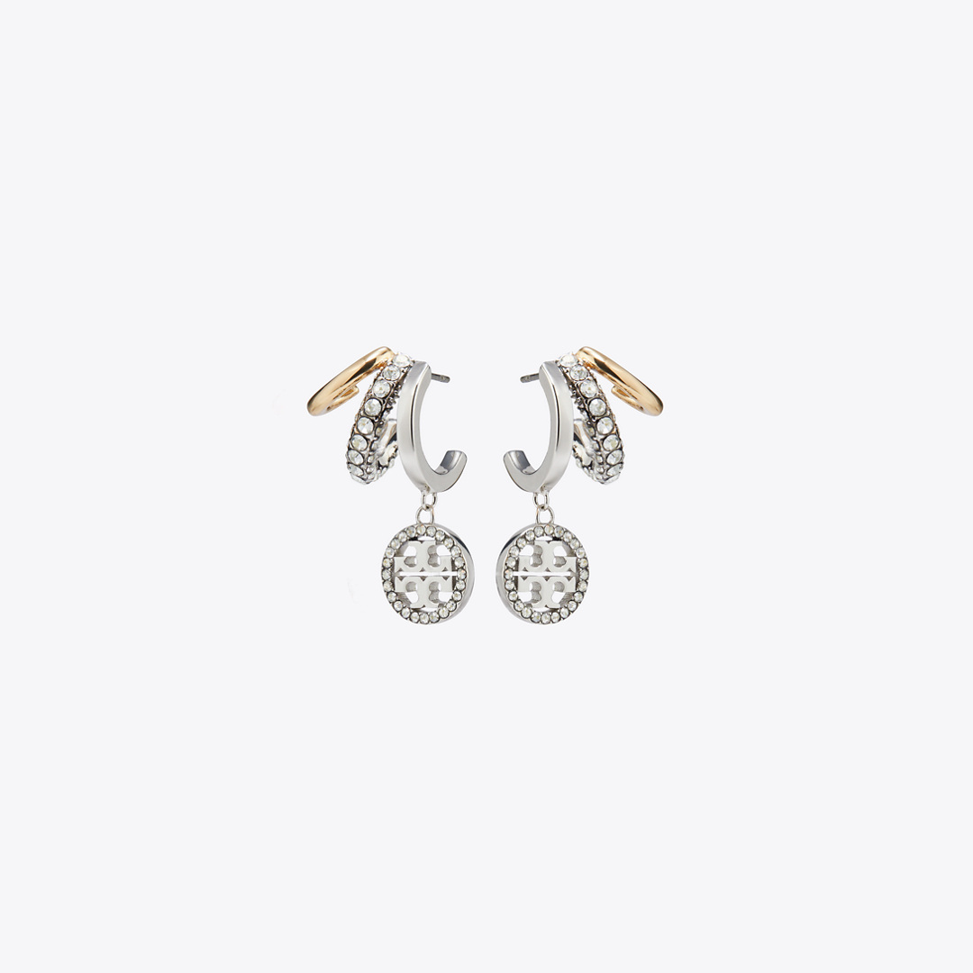 Icon Pavé Triple Hoop Earrings