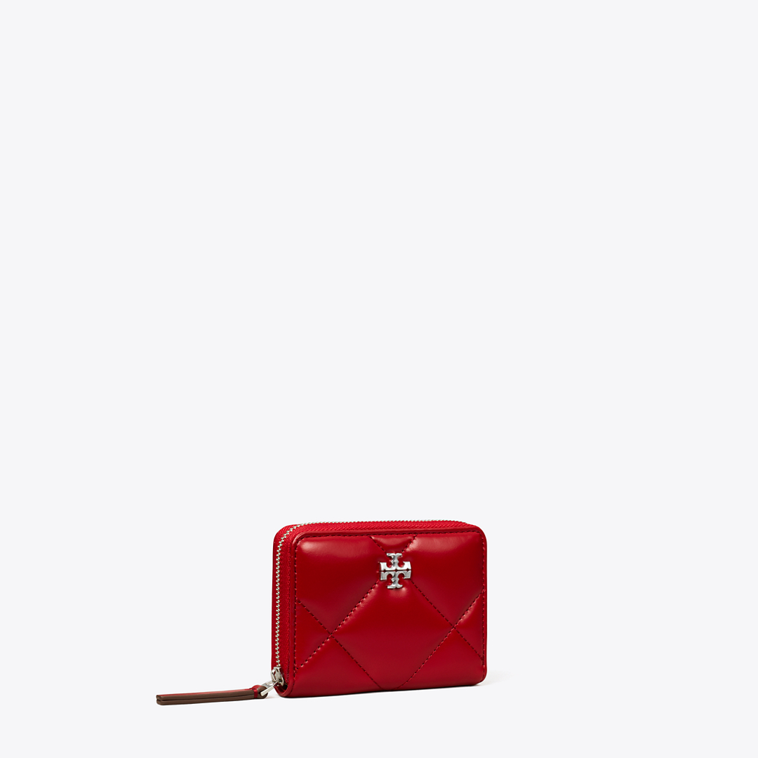 Small Kira Diamond Quilt Zip-Around Wallet