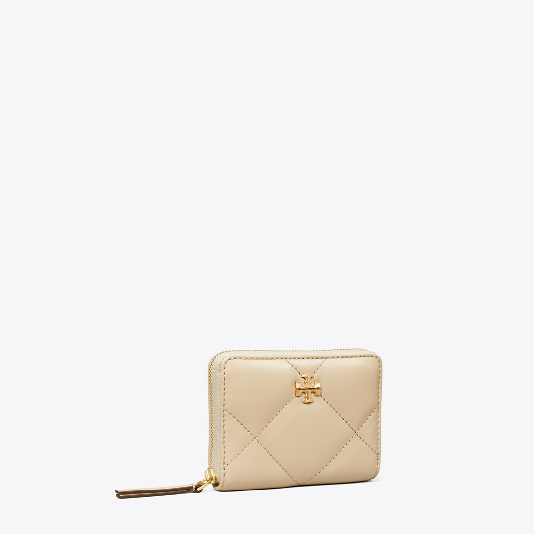 Small Kira Diamond Quilt Zip-Around Wallet