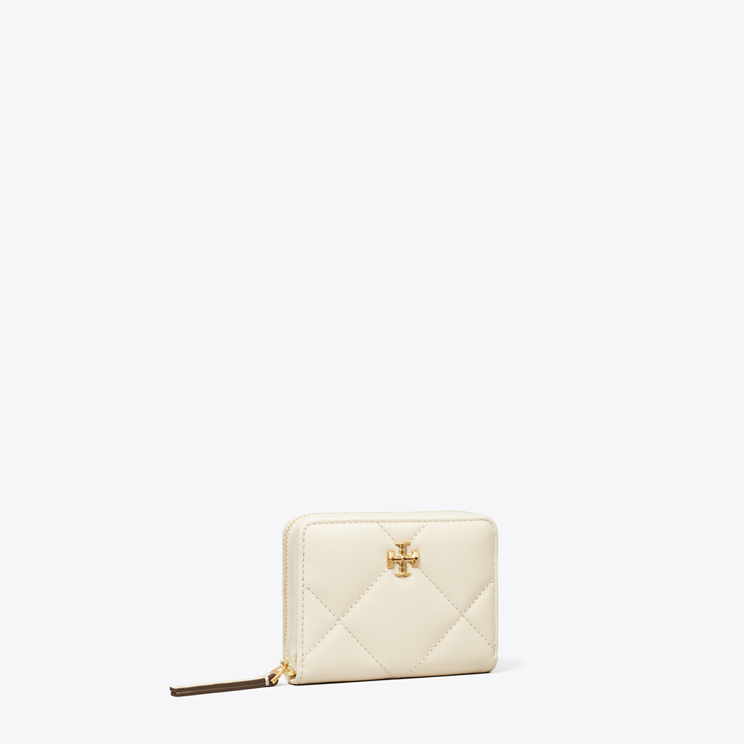 Small Kira Diamond Quilt Zip-Around Wallet