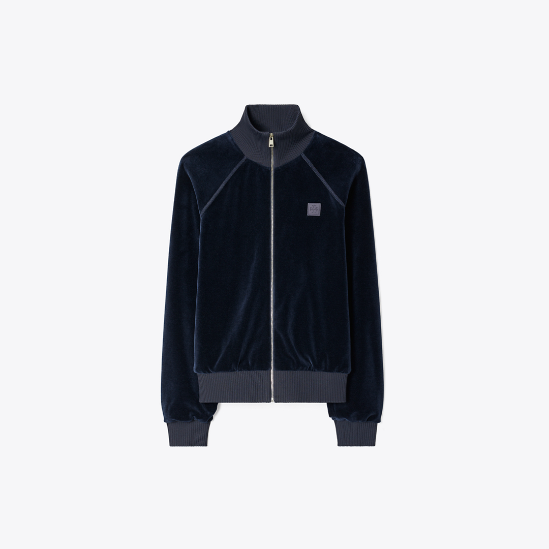 Velour Track Jacket by Tory Burch