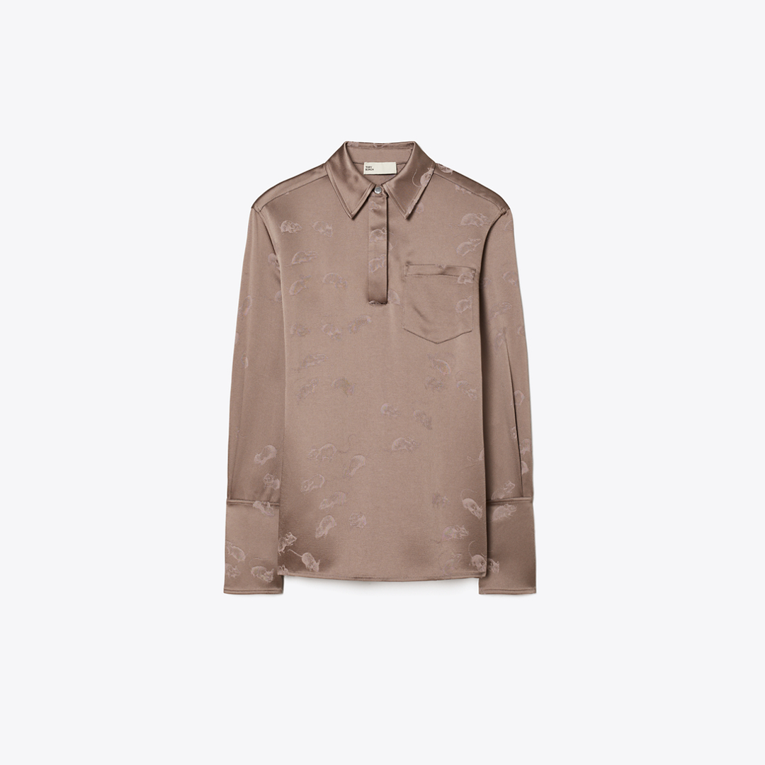 Jacquard Cuffed Shirt