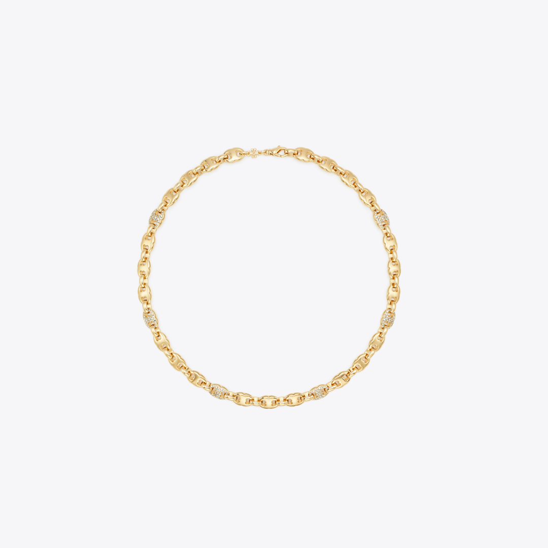 Gemini Link Pavé Necklace