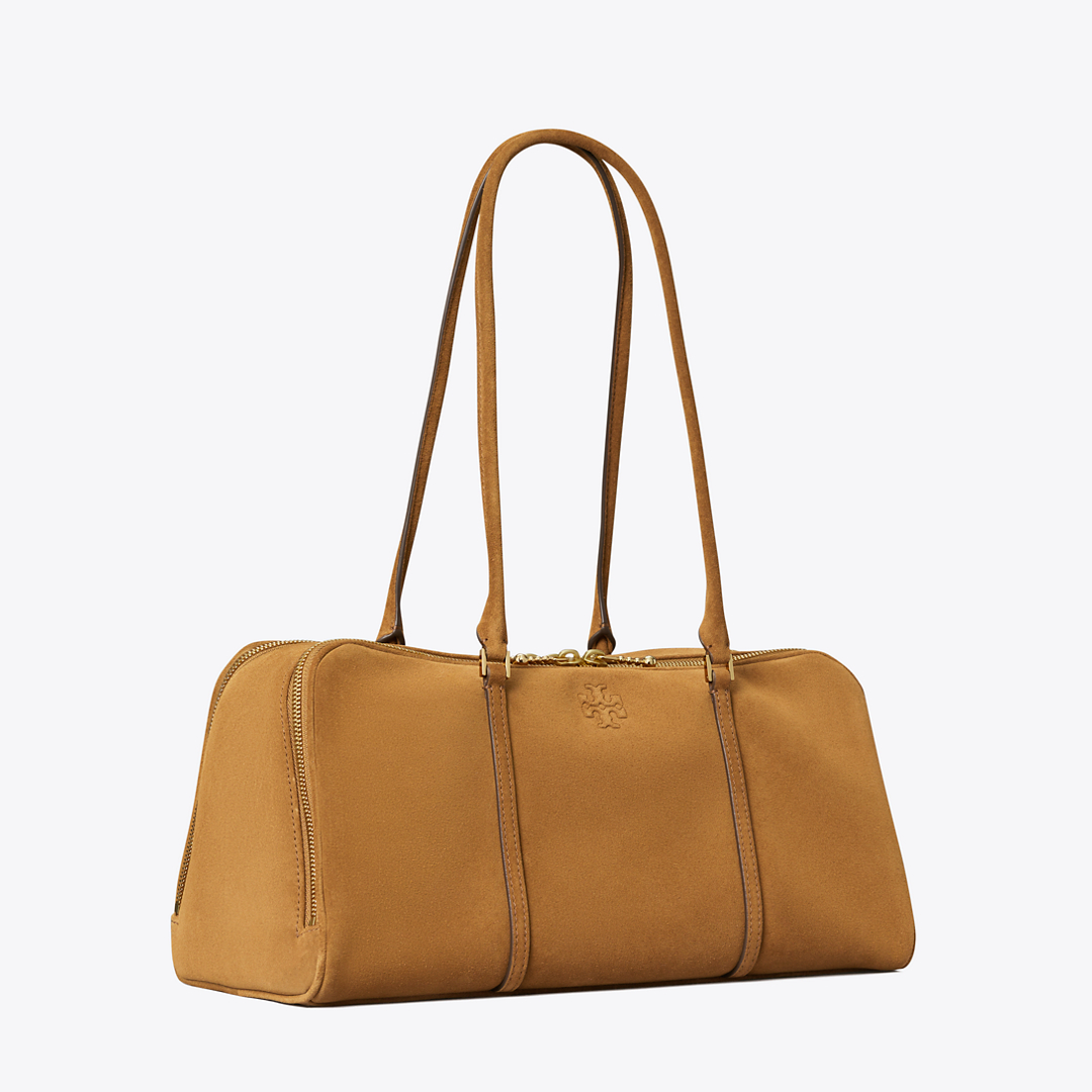 Marshmallow Suede Satchel