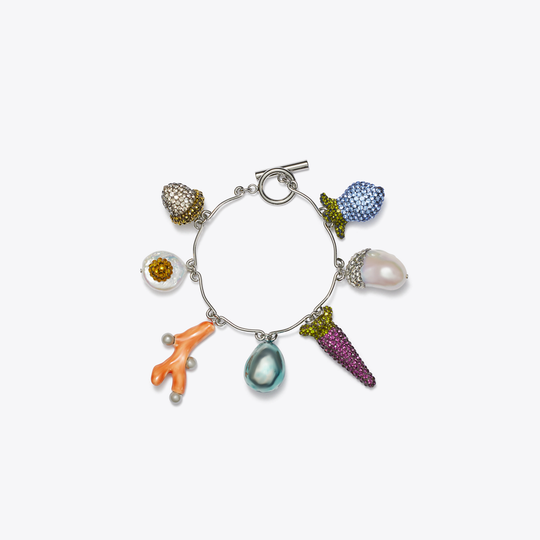 Curiosity Vegetable Charm Bracelet by Tory Burch