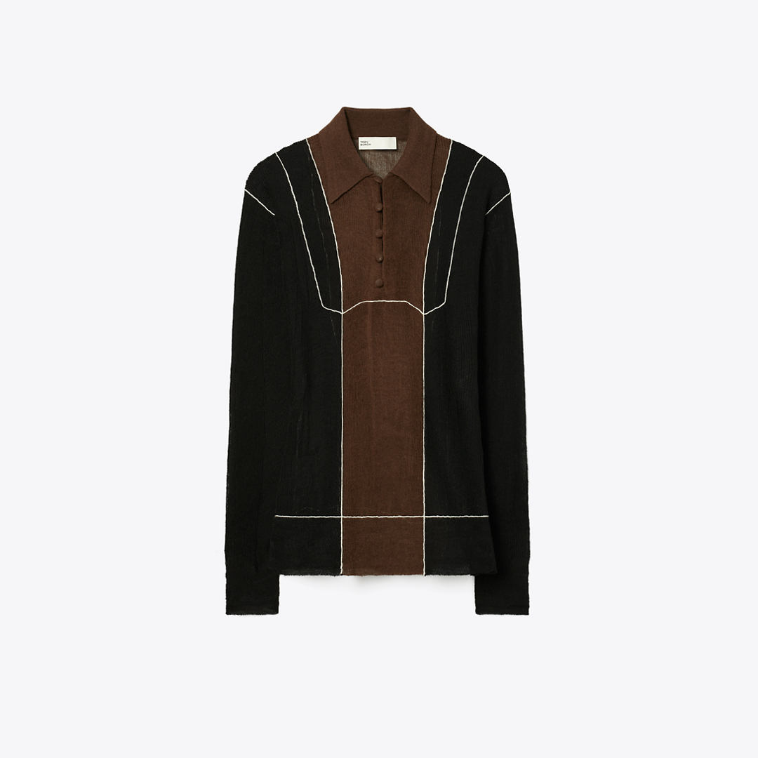 Colorblock Wool Sweater
